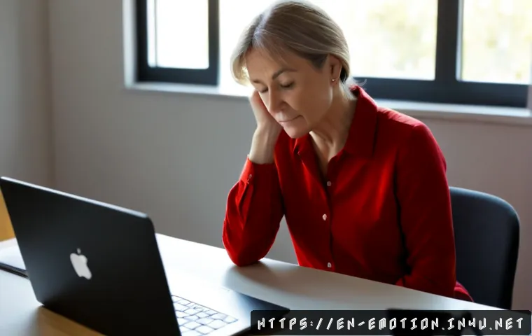 Home 17 감정전이와 자기 보호 기법 - Photorealistic home office scene illustrating emotional boundaries: a calm middle-aged woman seated ...